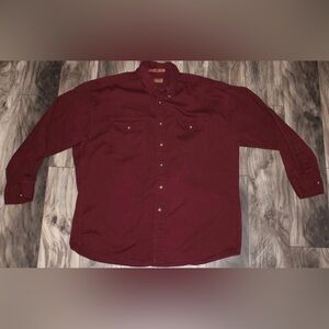 Northern Explorer Mens Flannel Shirt XXL RED  Long Sleeve Button Up
